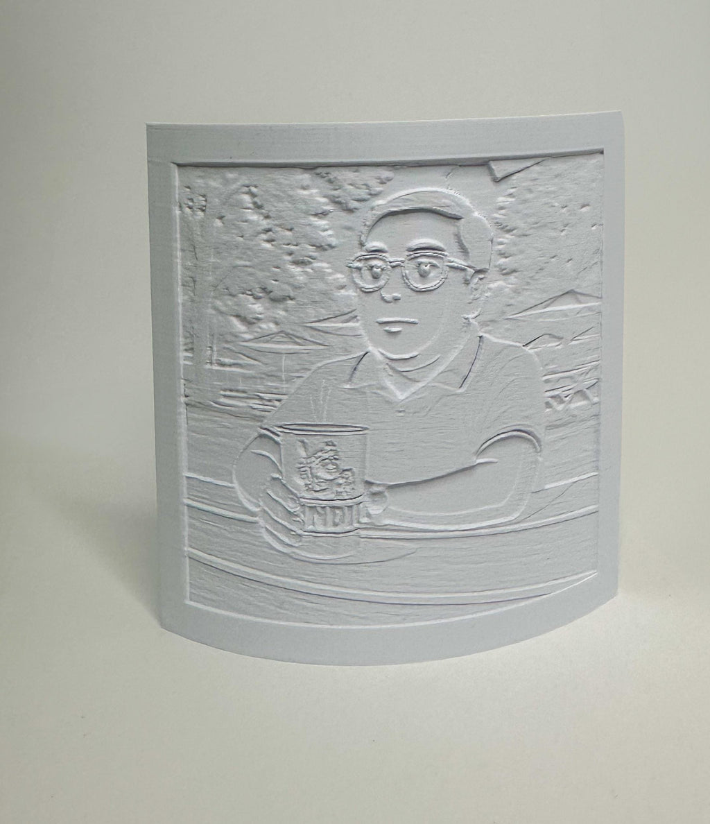Personalized Photo Lithophane Night Light: 3D Printed PLA